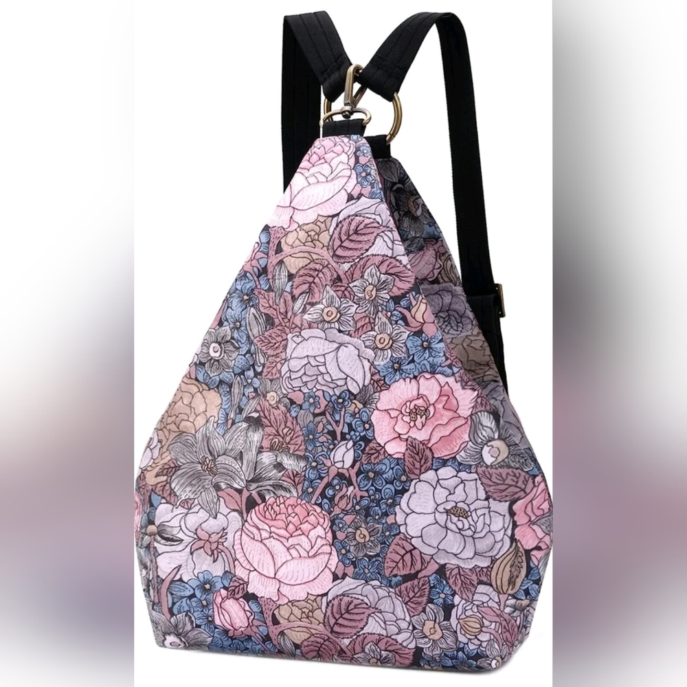 Black Butterfly Backpack Pink Blue NEW Lightweight